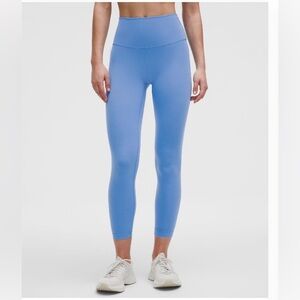 Lululemon Wunder Train High Rise Tight with Pockets 25”, Pool Party Blue